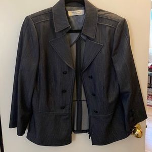 Tahari ASL Women’s Petite Long Sleeves  Front Button Jacket/Blazer